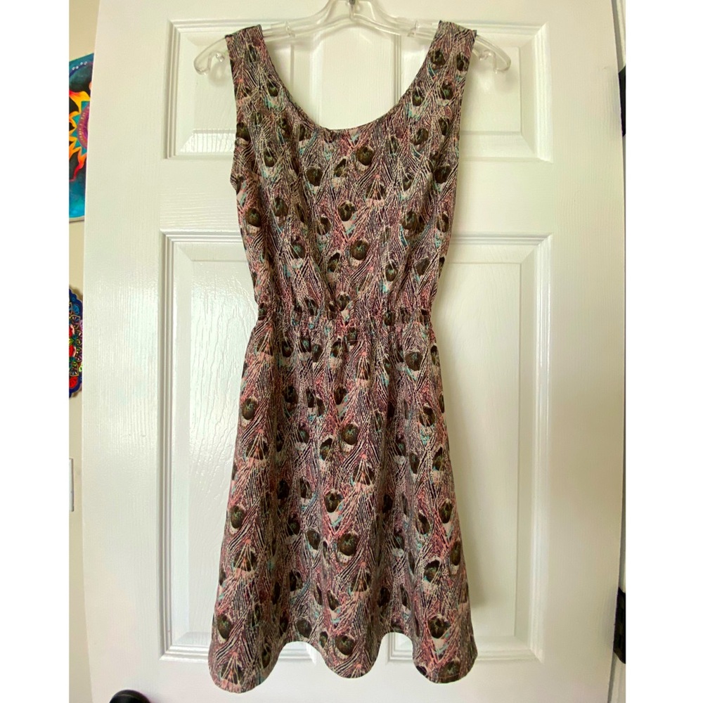 Peacock printed dress 🦚